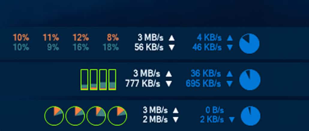高颜值 Windows 任务栏网速&系统监测工具 ：XMeters